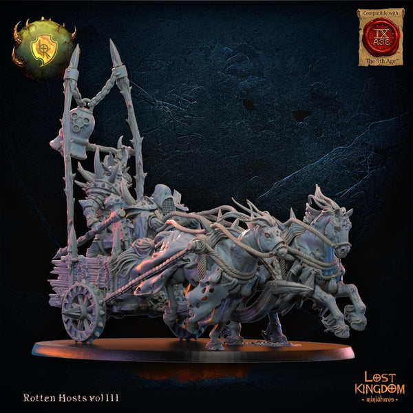Warriors of the Dark Gods (Rotten Hosts) - Rotten Chariot by Lost Kingdom Miniature