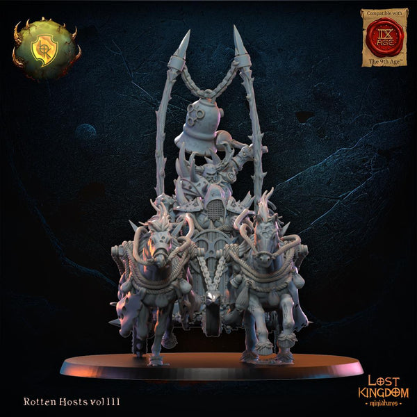Warriors of the Dark Gods (Rotten Hosts) - Rotten Chariot by Lost Kingdom Miniature