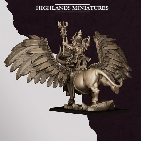 Sons of Marduk -Great Sorceror on Lamassu by Highlands Miniatures