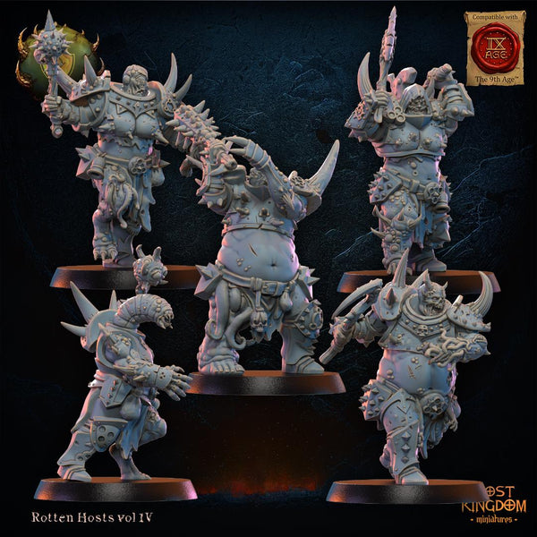 Warriors of the Dark Gods Rotten Hosts- Spoiled Forsaken by Lost Kingdom Miniatures