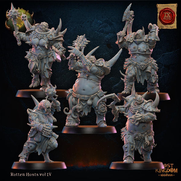 Warriors of the Dark Gods Rotten Hosts- Spoiled Forsaken by Lost Kingdom Miniatures