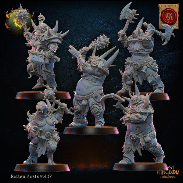 Warriors of the Dark Gods Rotten Hosts- Spoiled Forsaken by Lost Kingdom Miniatures