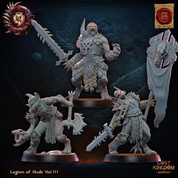 Warriors of the Dark Gods (Legion of Skulls) - Mooncurse Forsaken by Lost Kingdom Miniature