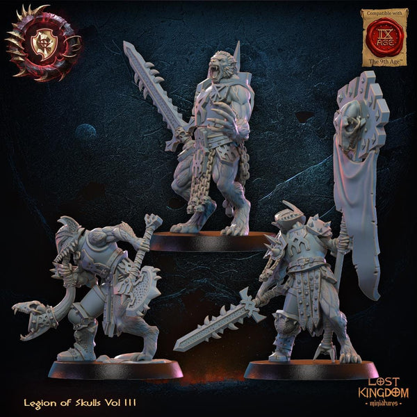 Warriors of the Dark Gods (Legion of Skulls) - Mooncurse Forsaken by Lost Kingdom Miniature