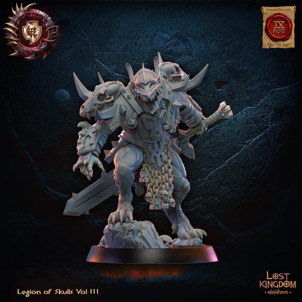 Warriors of the Dark Gods (Legion of Skulls) - Mooncurse Forsaken Hero by Lost Kingdom Miniature