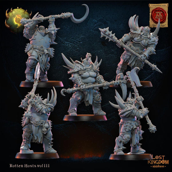 Warriors of the Dark Gods (Rotten Hosts) - Putrid Chosen Forsaken by Lost Kingdom Miniature
