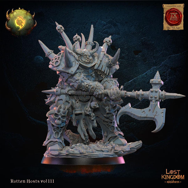 Warriors of the Dark Gods (Rotten hosts) - Olokay, Putrid Chosen hero by Lost Kingdom Miniature