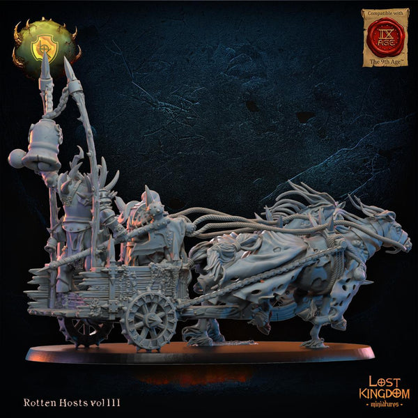 Warriors of the Dark Gods (Rotten Hosts) - Rotten Chariot by Lost Kingdom Miniature