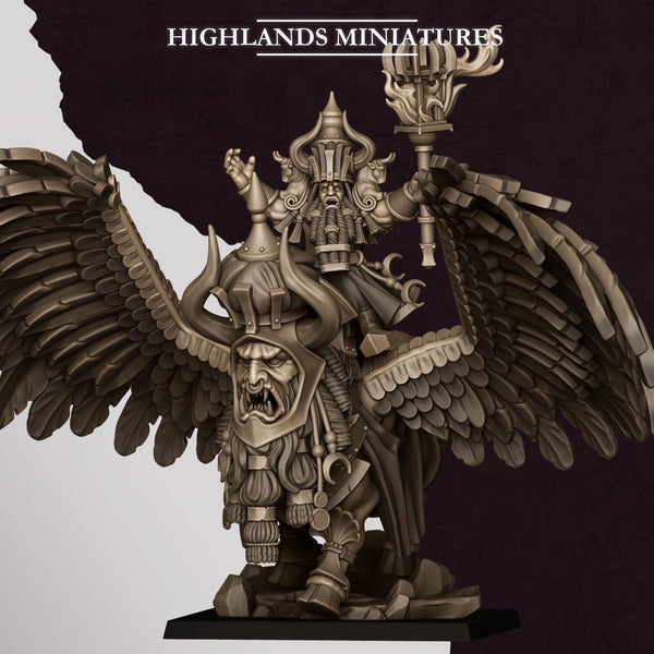 Sons of Marduk -Great Sorceror on Lamassu by Highlands Miniatures