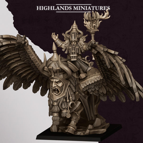 Sons of Marduk -Great Sorceror on Lamassu by Highlands Miniatures