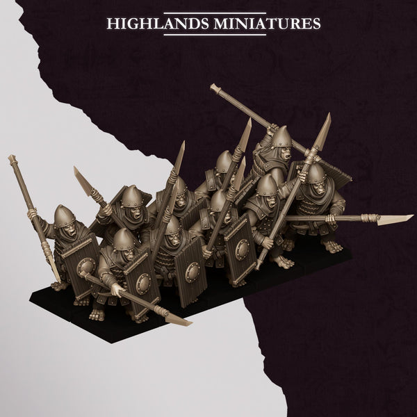 Sons of Marduk - Hobgoblin Spearman Unit by Highlands Miniatures