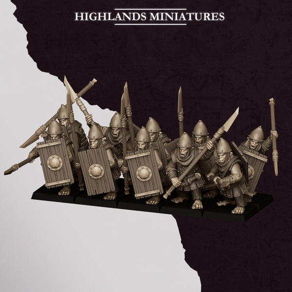 Sons of Marduk - Hobgoblin Spearman Unit by Highlands Miniatures