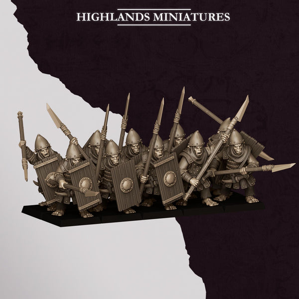 Sons of Marduk - Hobgoblin Spearman Unit by Highlands Miniatures