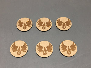 Warhammer 40K objective Markers Blood Angels