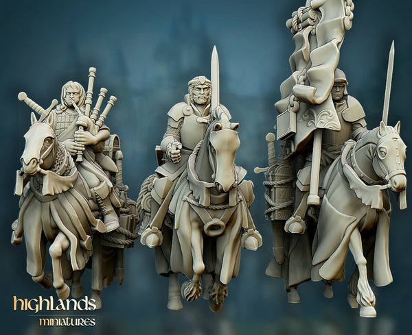 Gallia - The Medieval Kingdom -Questing Knights Cavalry by Highlands Miniatures