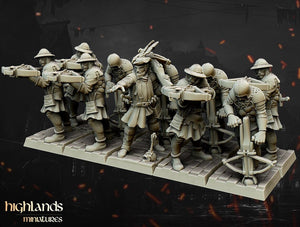 Gallia - The Medieval Kingdom - Crossbowmen Unit by Highlands Miniatures