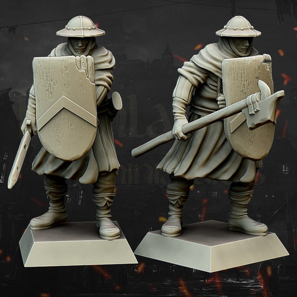 Gallia - The Medieval Kingdom - Men at Arms Unit by Highlands Miniatures
