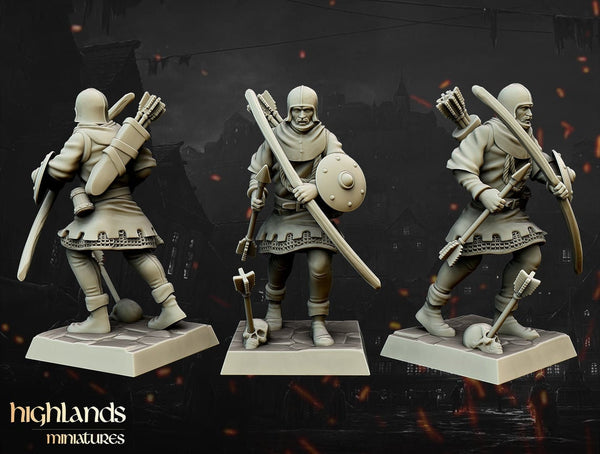 Gallia - The Medieval Kingdom - Archer / Bowmen Unit by Highlands Miniatures