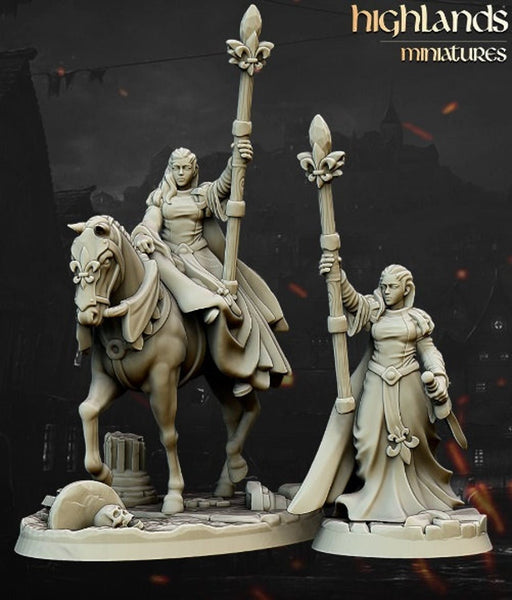 Gallia - The Medieval Kingdom - Damsel of the Lady hero by Highlands Miniatures