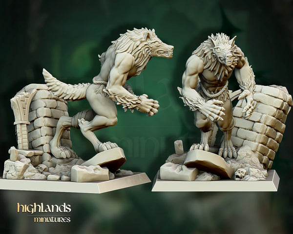 Transilvanya the Fallen Realm -Werewolves  by Highlands Miniatures