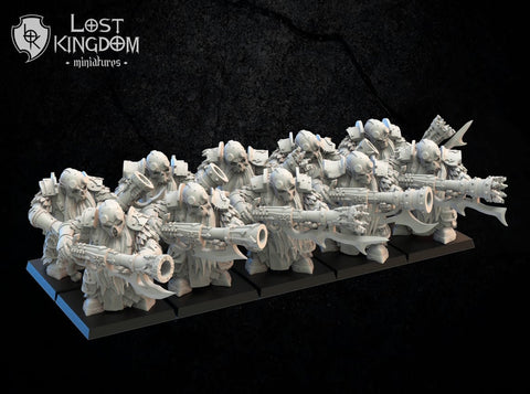 Lost Kingdom Magmhorin Death Guard |  Chaos Dwarves | Abyssal Dwarves | Lost Kingdom Miniatures