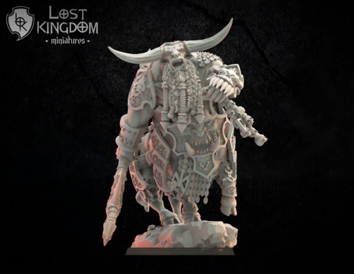 Magmhorin -  Bull-Thaur Hero By Lost Kingdom Miniatures