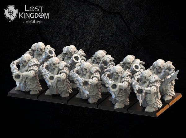 Lost Kingdom Magmhorin Death Guard |  Chaos Dwarves | Abyssal Dwarves | Lost Kingdom Miniatures