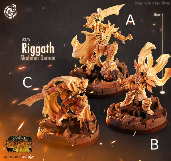 Riggath  Cast N Play Depths of Hell 3d Printed Miniature
