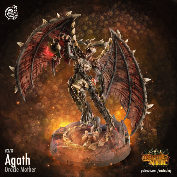 Agath - Oracle Mother  Cast N Play Depths of Hell 3d Printed Miniature
