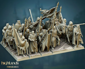 Gallia - The Medieval Kingdom - Crusaders Unit by Highlands Miniatures