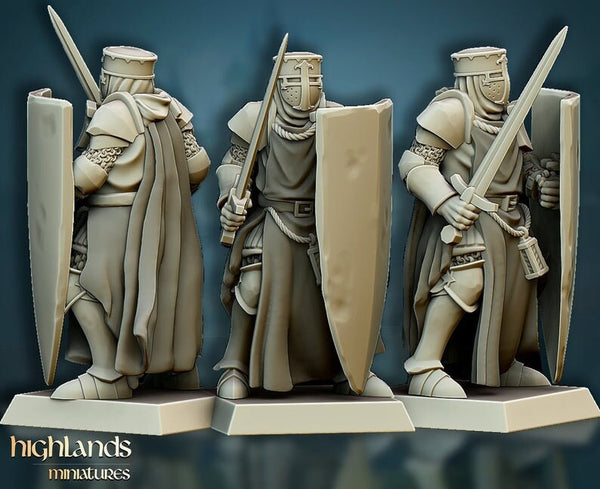 Gallia - The Medieval Kingdom - Crusaders Unit by Highlands Miniatures
