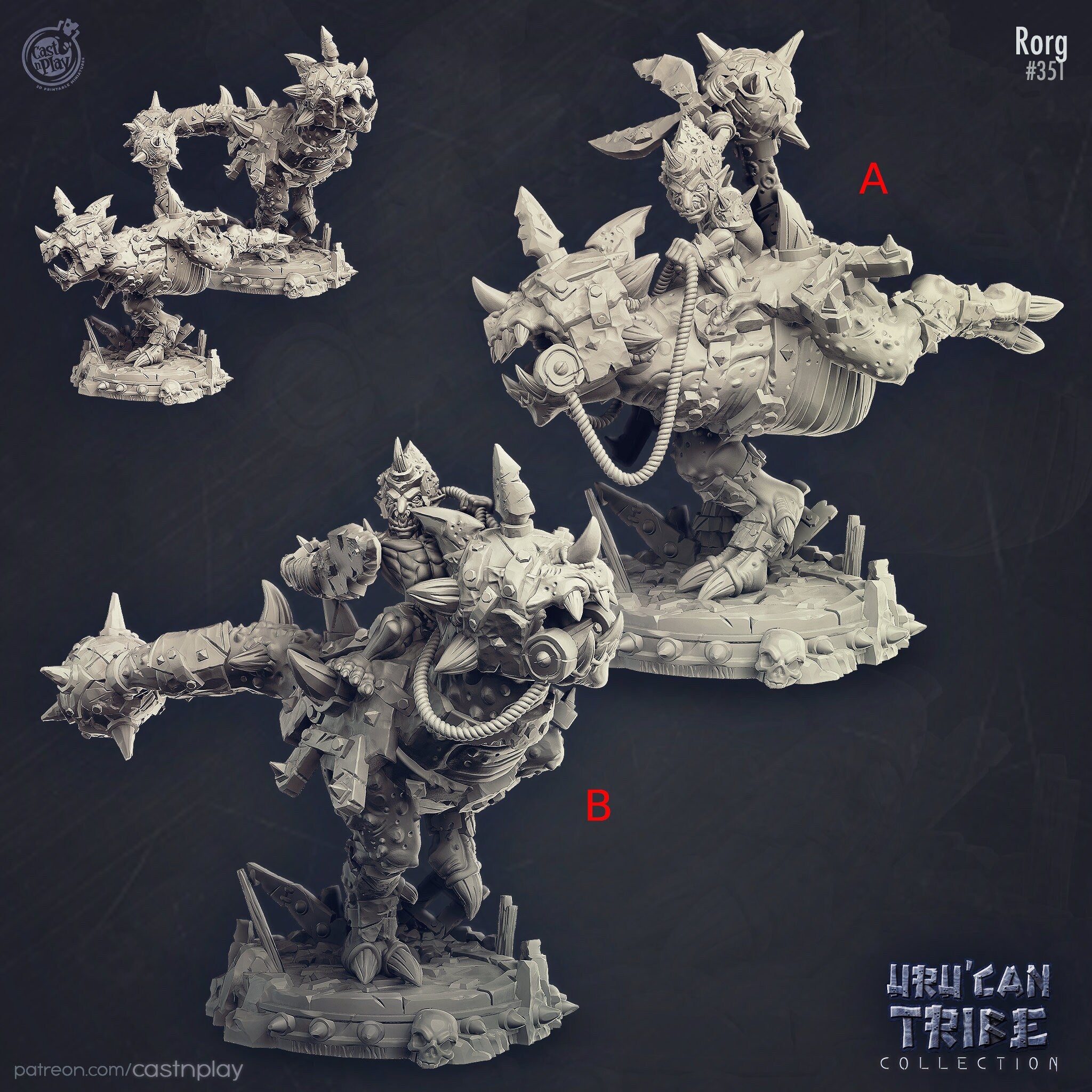 Rorg Cast N Play UruCan Tribe 3d Printed Miniature