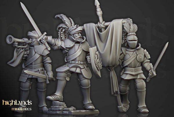 Sunland Empire -  Imperial Knights on Foot by Highlands Miniatures