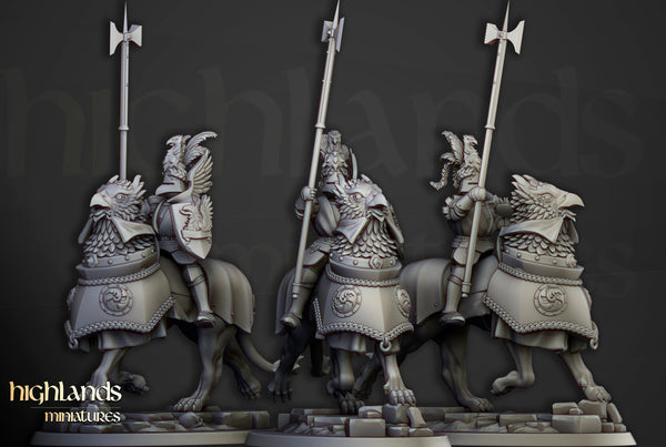 Sunland Empire - Knights Of The Rising Sun on Demigryph by Highlands Miniatures