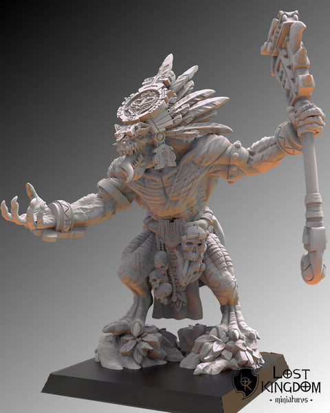 Saurian Ancients - Yacatecuhtli  Cuetzpal Father by Lost Kingdom Miniatures