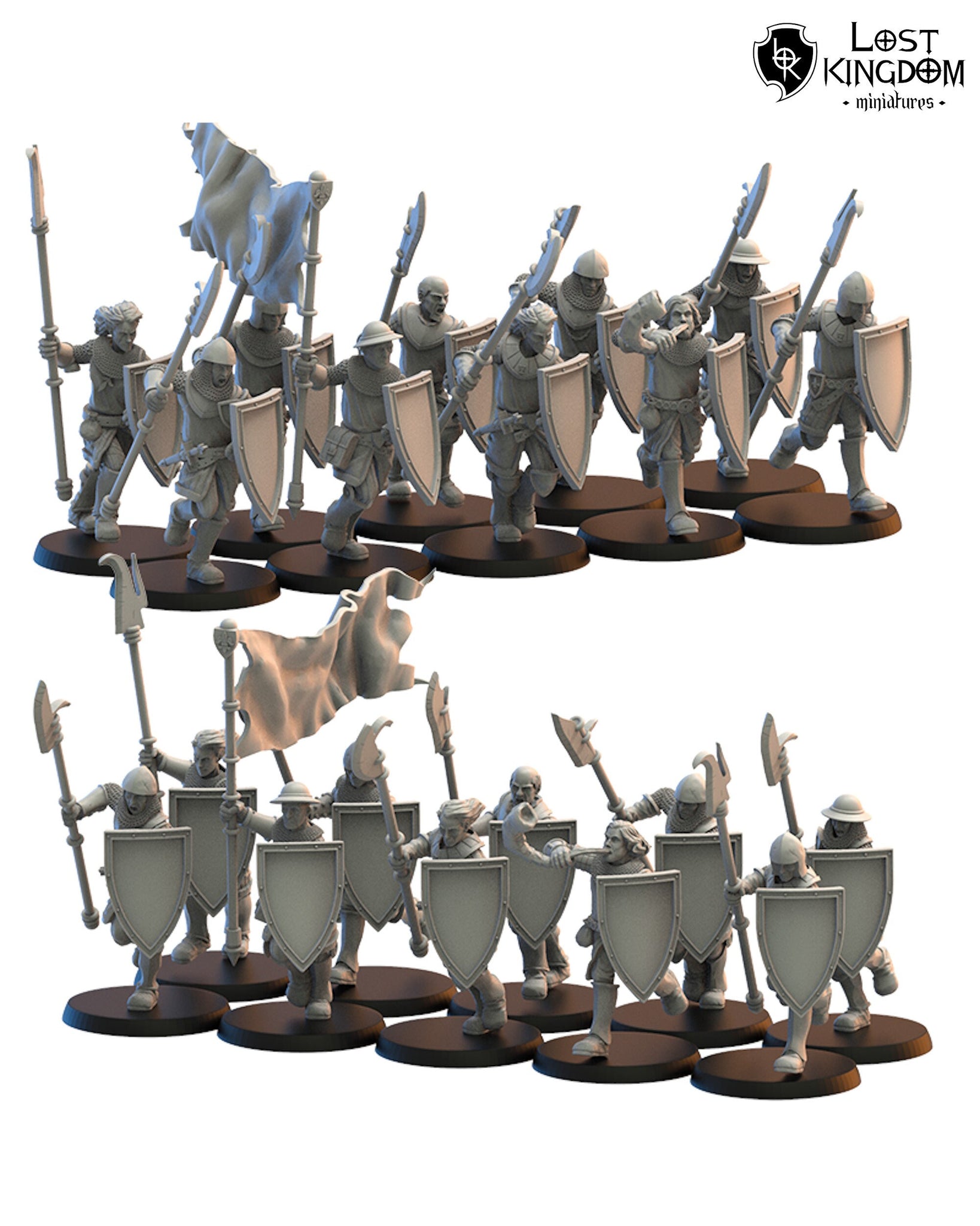 Kingdom of Mercia Spearmen on Foot By Lost Kingdom