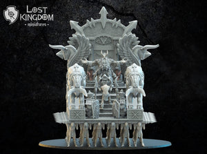 Magmhorin - Assur God King on Palanquin By Lost Kingdom Miniatures