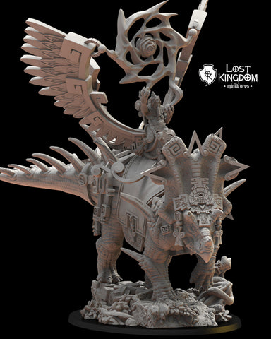 Saurian Ancients (Cuetzpal) - Ancient kuakuauitl With Vortex By  Lost Kingdom Miniatures