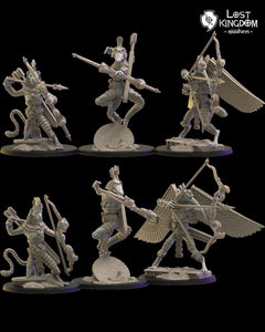 Undying Dynasties - Canopic Guard With Bows  by Kingdom Miniatures