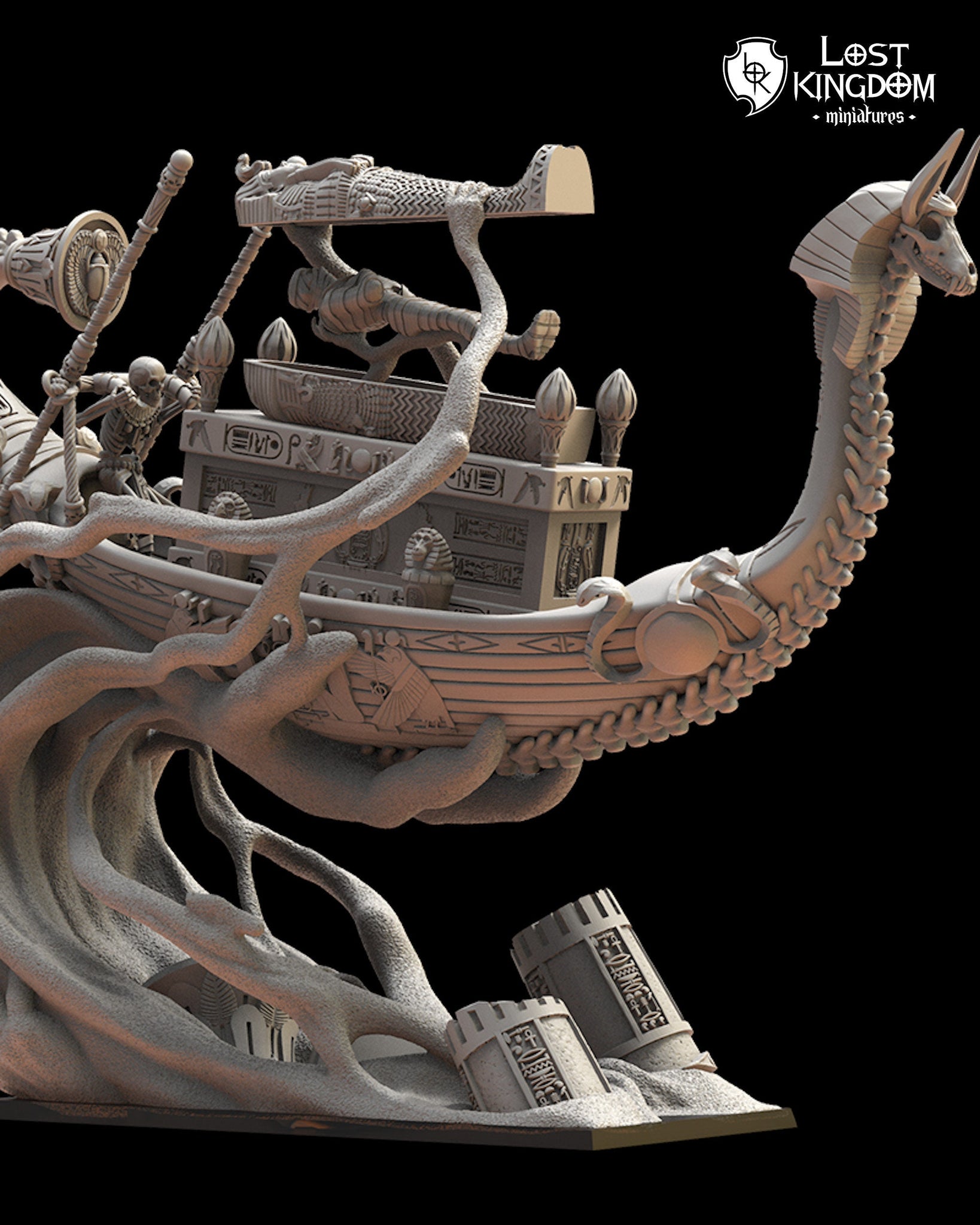 Undying Dynasties - Kufu ship by Lost Kingdom Miniatures