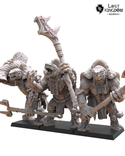 Saurian Ancients (Cuetzpal) - Ayotl Unit By  Lost Kingdom Miniatures