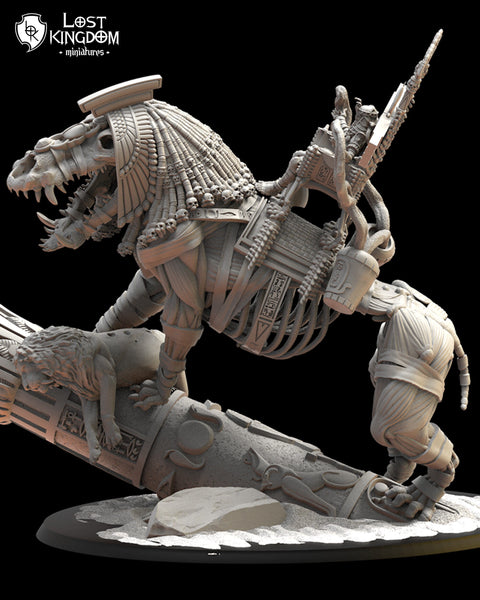 Undying Dynasties - Amenhotep the Terrible on Ammit by Lost Kingdom Miniatures