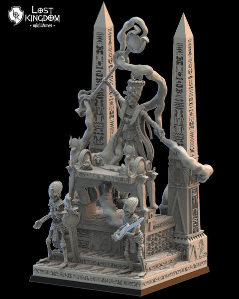 Undying Dynasties - Amenophis on Canopic Altar by Lost Kingdom Miniatures