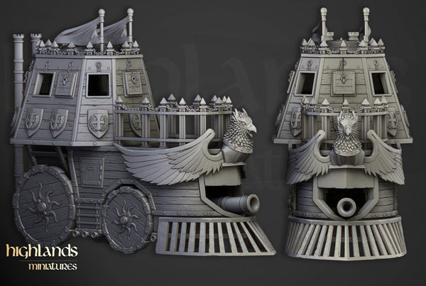 Sunland Empire - The Iron Opinicus Steam Tank By Highland Miniatures