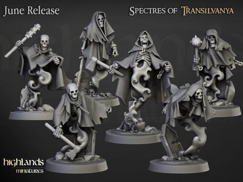 Spectres of Transilvanya - Crypt Ghosts Highlands Miniatures