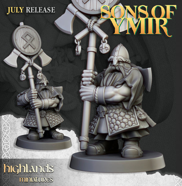 Sons of Ymir - Dwarven Marksmen  Unit by Highlands Miniatures