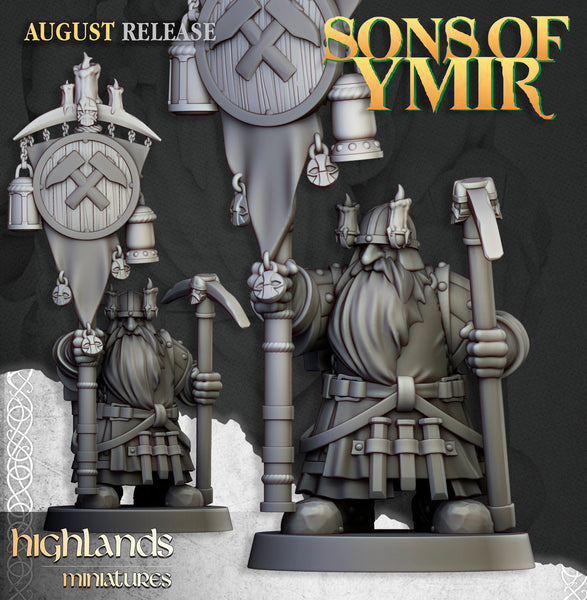 Sons of Ymir - Dwarven Miners Unit by Highlands Miniatures