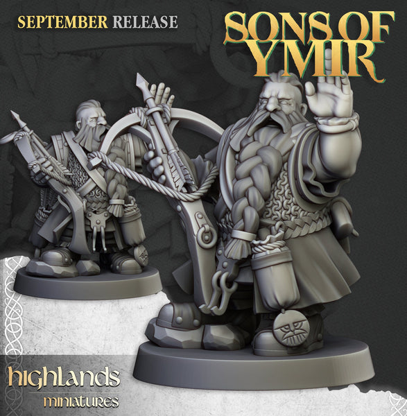 Sons of Ymir - Dwarven Crossbowmen  Unit by Highlands Miniatures