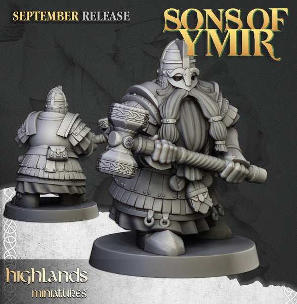 Sons of Ymir - Dwarven Kingsguard  Unit by Highlands Miniatures