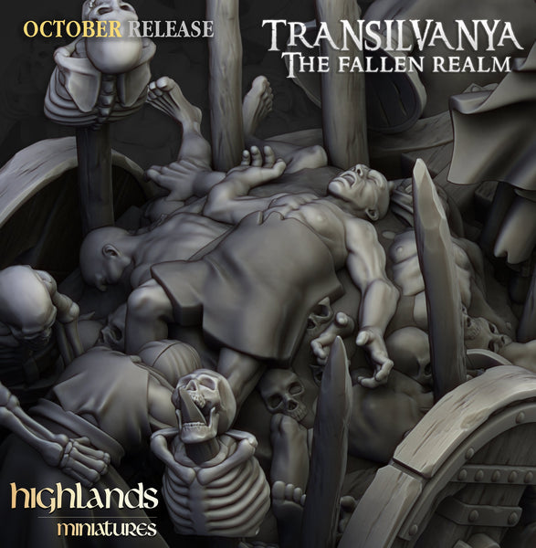 Spectres of Transilvanya - Corpse Cart  Highlands Miniatures
